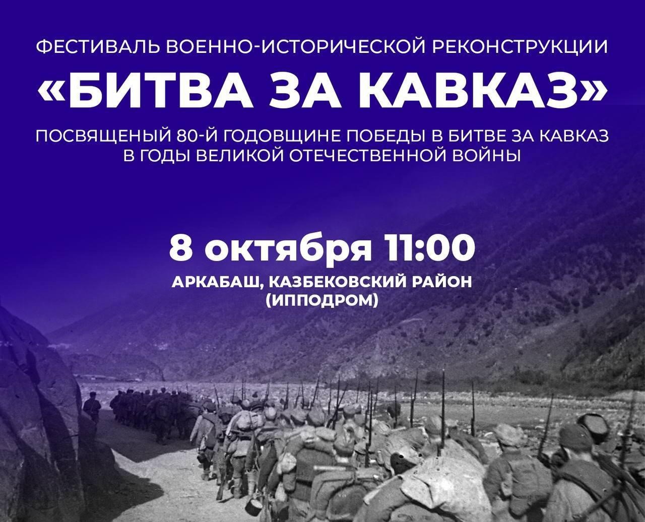 Военно - историческая реконструкция «Битва за Кавказ».