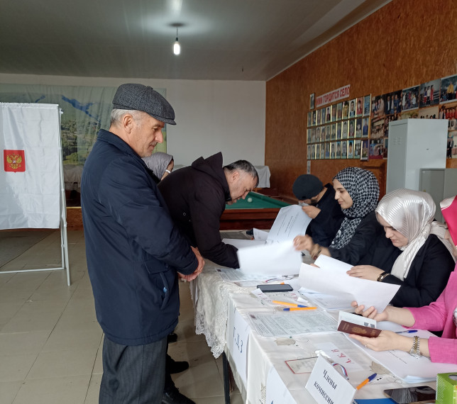 В Буртунае подошёл к концу первый день голосования выборов президента России. В Буртунае подошёл к концу первый день голосования выборов президента России.